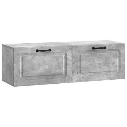 Wall-Mounted TV Cabinet Concrete Grey 98 x 31 x 30 cm