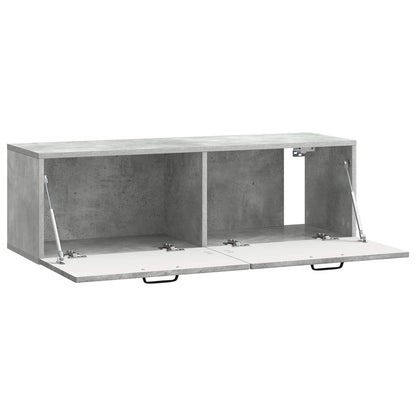 Wall-Mounted TV Cabinet Concrete Grey 98 x 31 x 30 cm