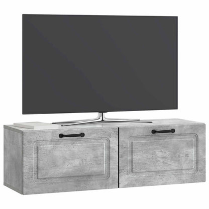 Wall-Mounted TV Cabinet Concrete Grey 98 x 31 x 30 cm
