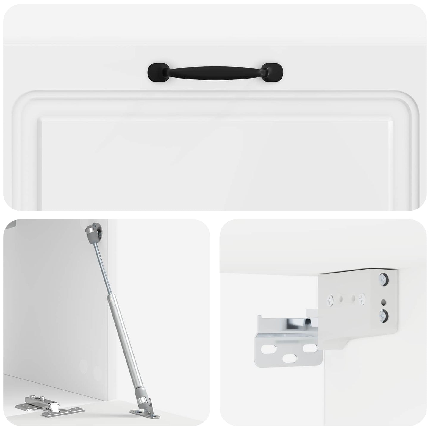 Wall-Mounted TV Cabinet High Gloss White 98 x 31 x 30 cm