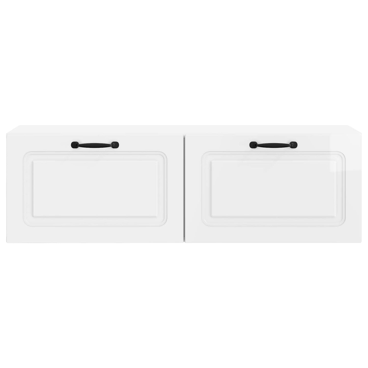 Wall-Mounted TV Cabinet High Gloss White 98 x 31 x 30 cm