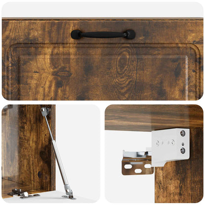 Wall-Mounted TV Cabinet Wall-mounted Smoked Oak 98 x 31 x 30 cm
