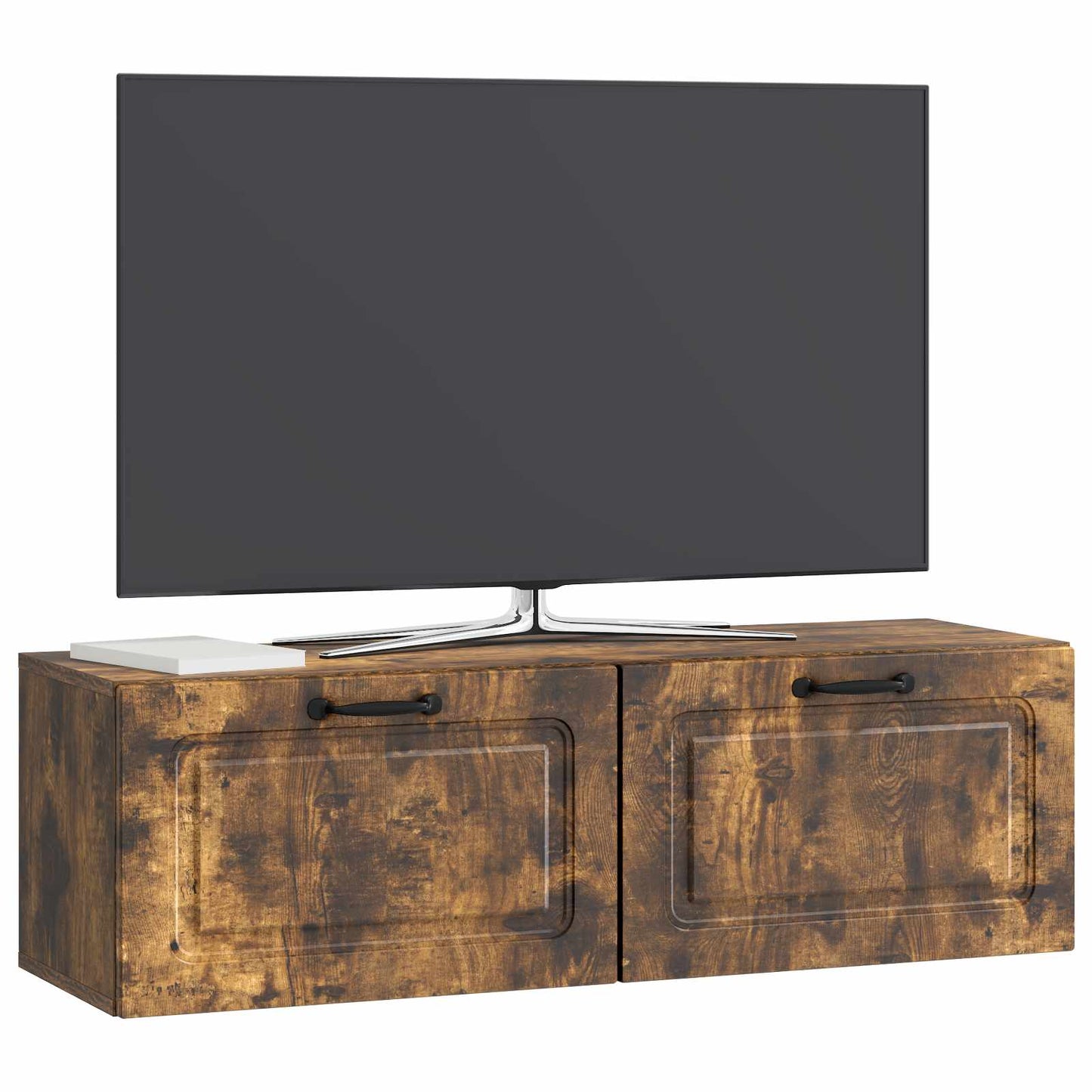 Wall-Mounted TV Cabinet Wall-mounted Smoked Oak 98 x 31 x 30 cm