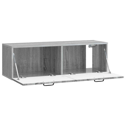 Wall-Mounted TV Cabinet Grey Sonoma 98 x 31 x 30 cm