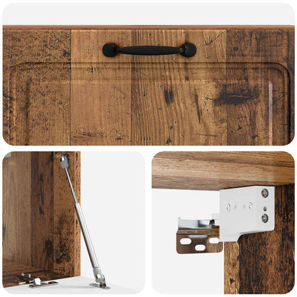 Wall-Mounted TV Cabinet Wall-mounted Old Wood 98 x 31 x 30 cm