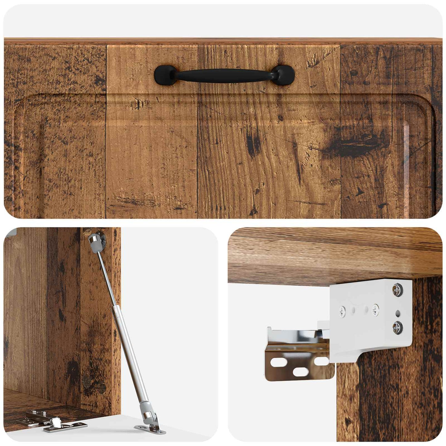 Wall-Mounted TV Cabinet Wall-mounted Old Wood 98 x 31 x 30 cm