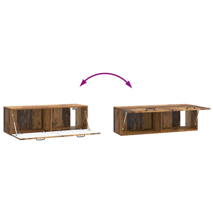 Wall-Mounted TV Cabinet Wall-mounted Old Wood 98 x 31 x 30 cm