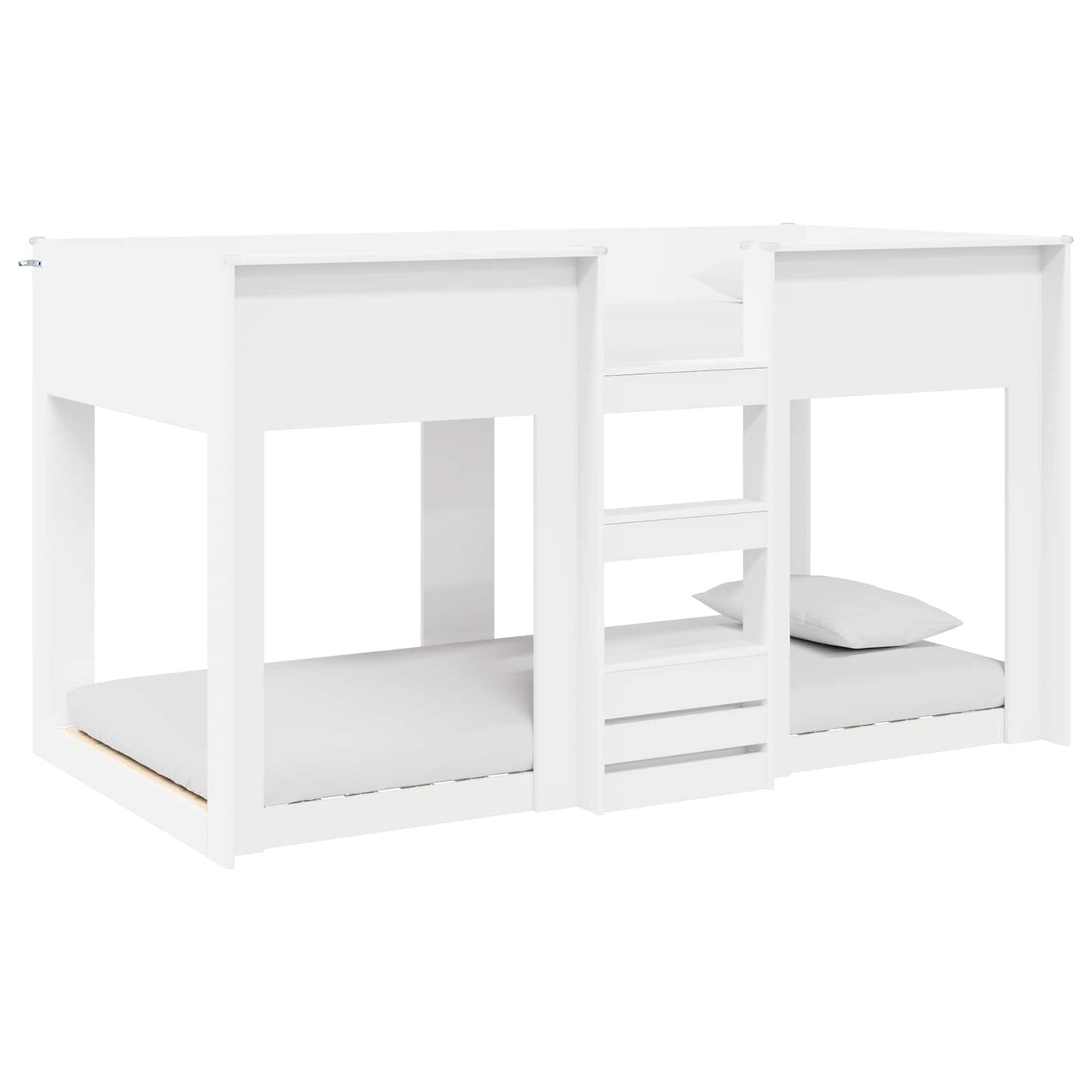Bunk Bed for Kids White 75 x 190 cm Engineered Wood