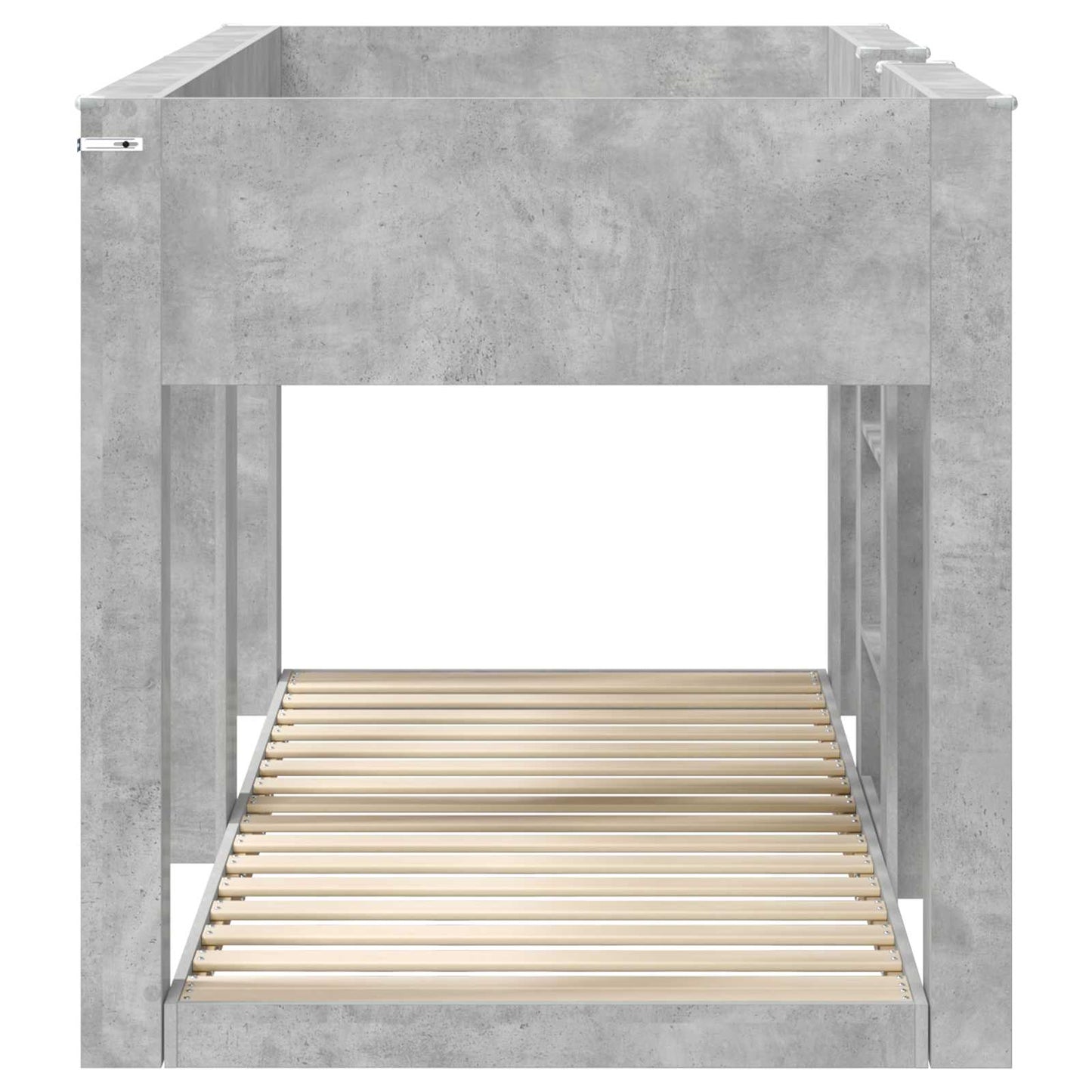 Bunk Bed for Kids Concrete Grey 75 x 190 cm Engineered Wood