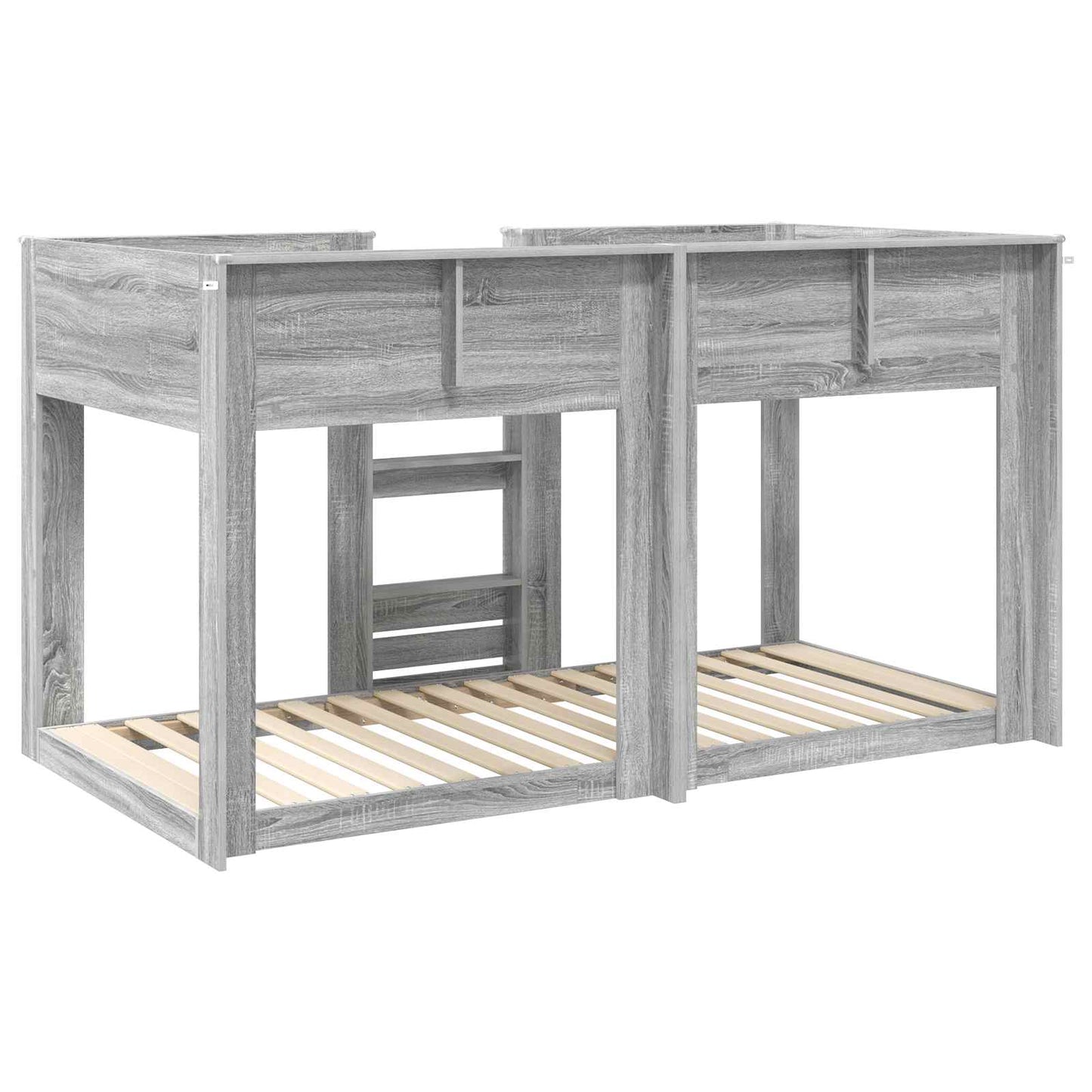 Bunk Bed for Kids Grey Sonoma 75 x 190 cm Engineered Wood
