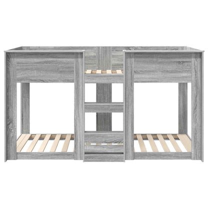 Bunk Bed for Kids Grey Sonoma 75 x 190 cm Engineered Wood