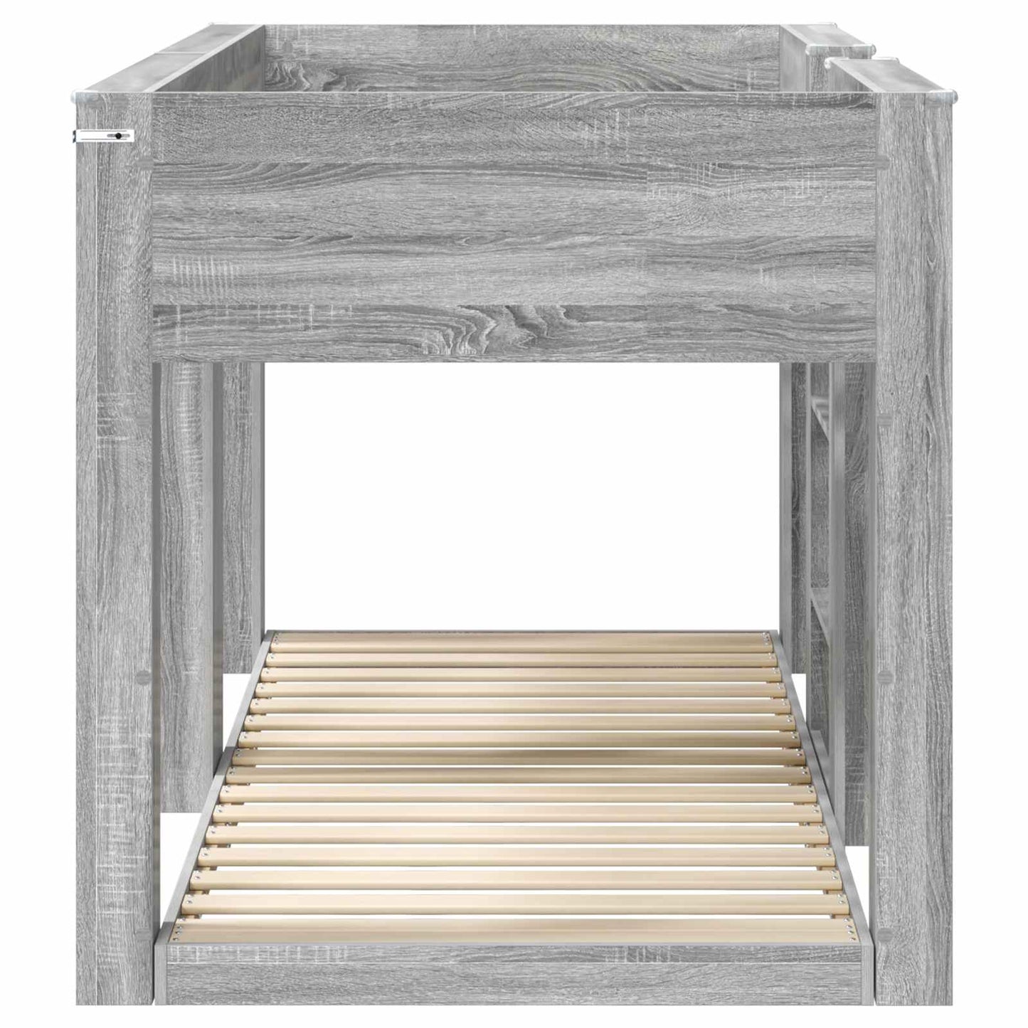 Bunk Bed for Kids Grey Sonoma 75 x 190 cm Engineered Wood