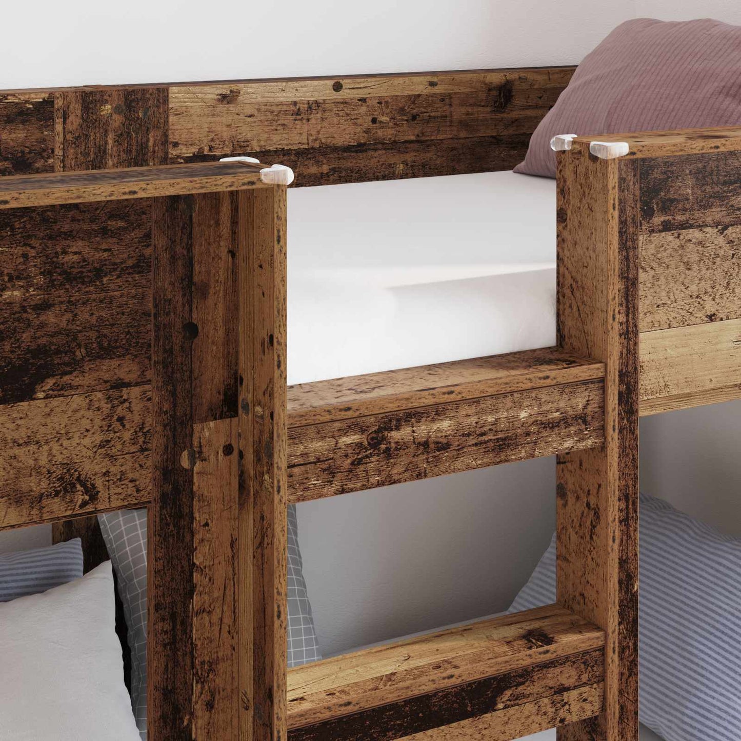 Bunk Bed for Kids Old Wood 75 x 190 cm Engineered Wood