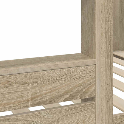 Bunk Bed for Kids Sonoma Oak 90 x 190 cm Engineered Wood