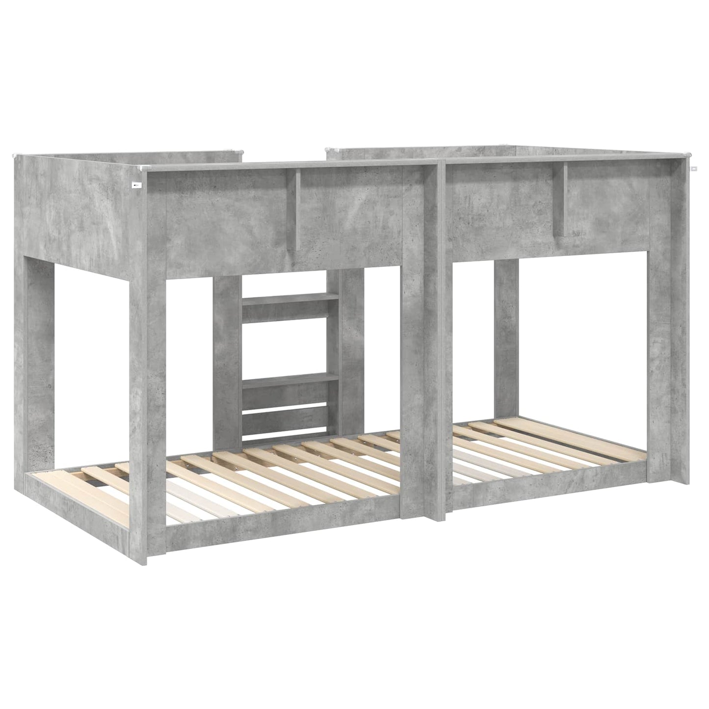 Bunk Bed for Kids Concrete Grey 90 x 190 cm Engineered Wood