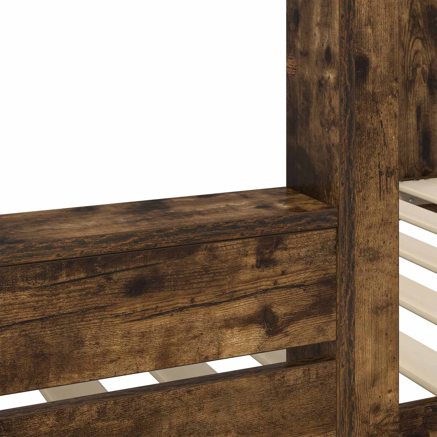 Bunk Bed for Kids Smoked Oak 90 x 190 cm Engineered Wood