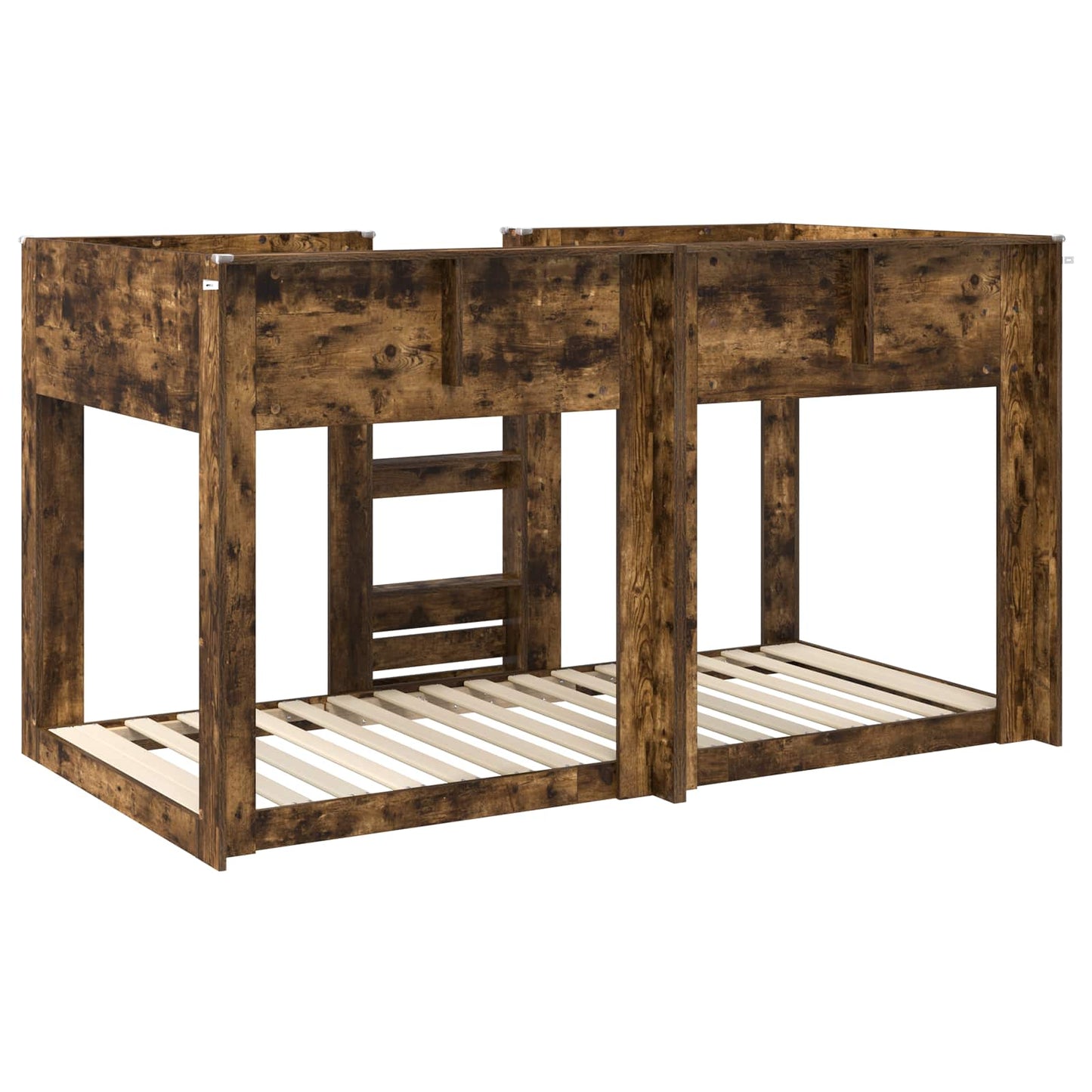 Bunk Bed for Kids Smoked Oak 90 x 190 cm Engineered Wood