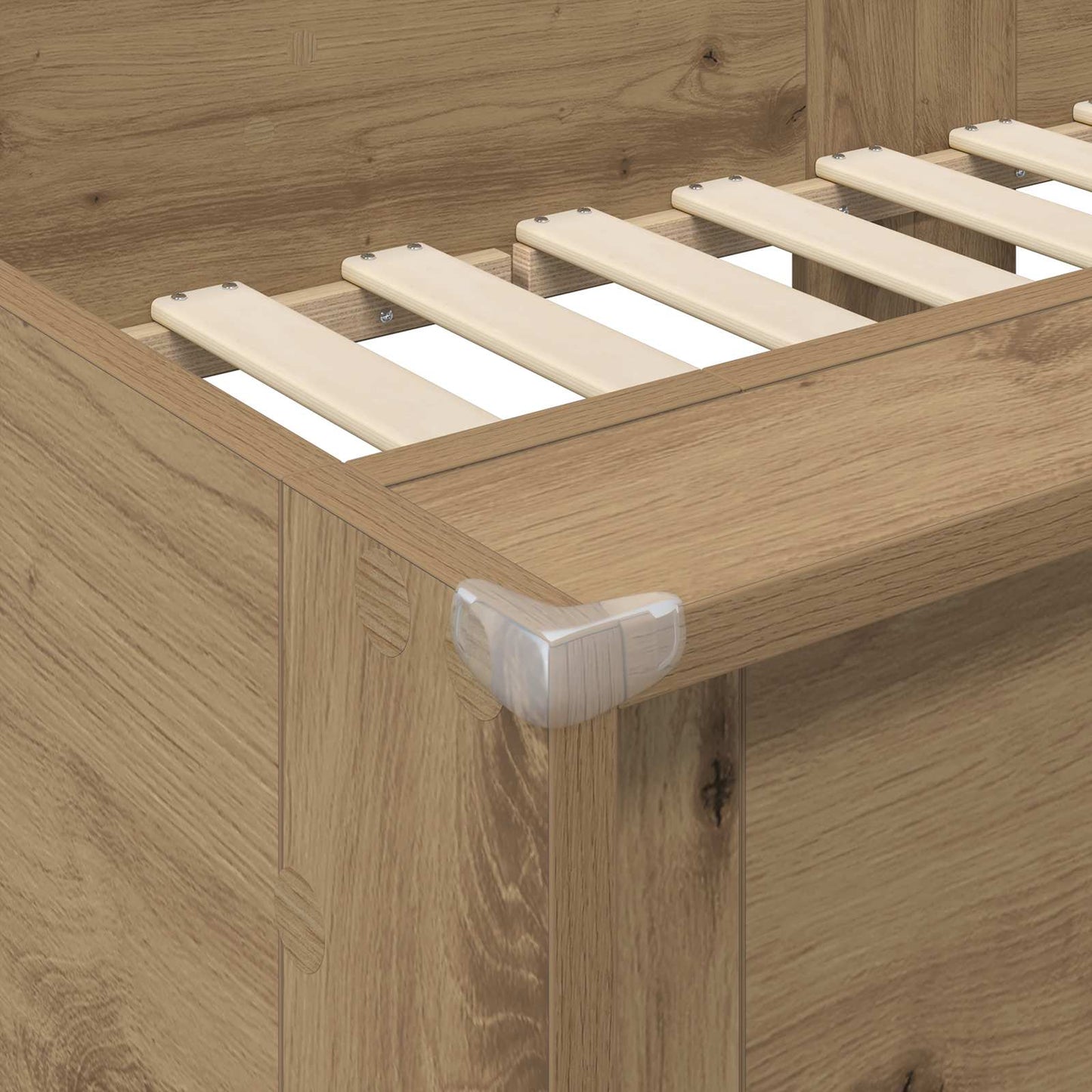 Bunk Bed for Kids Artisan Oak 90 x 190 cm Engineered Wood