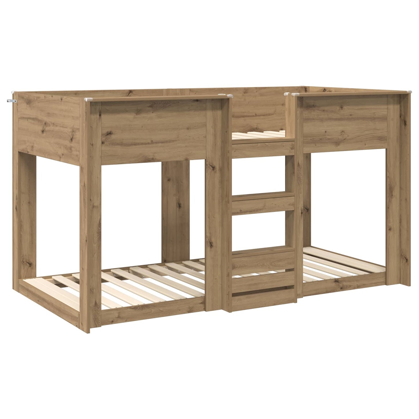 Bunk Bed for Kids Artisan Oak 90 x 190 cm Engineered Wood