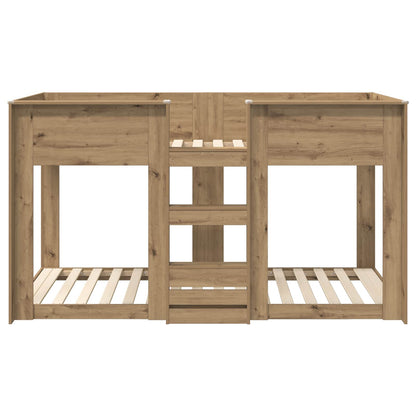 Bunk Bed for Kids Artisan Oak 90 x 190 cm Engineered Wood