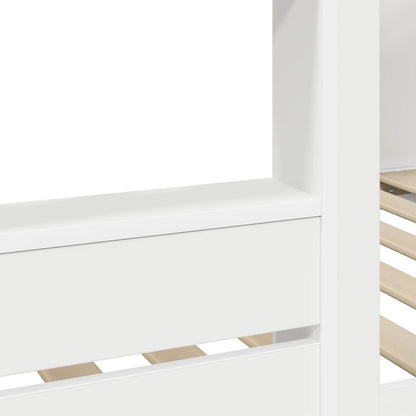 Bunk Bed for Kids White 80 x 200 cm Engineered Wood