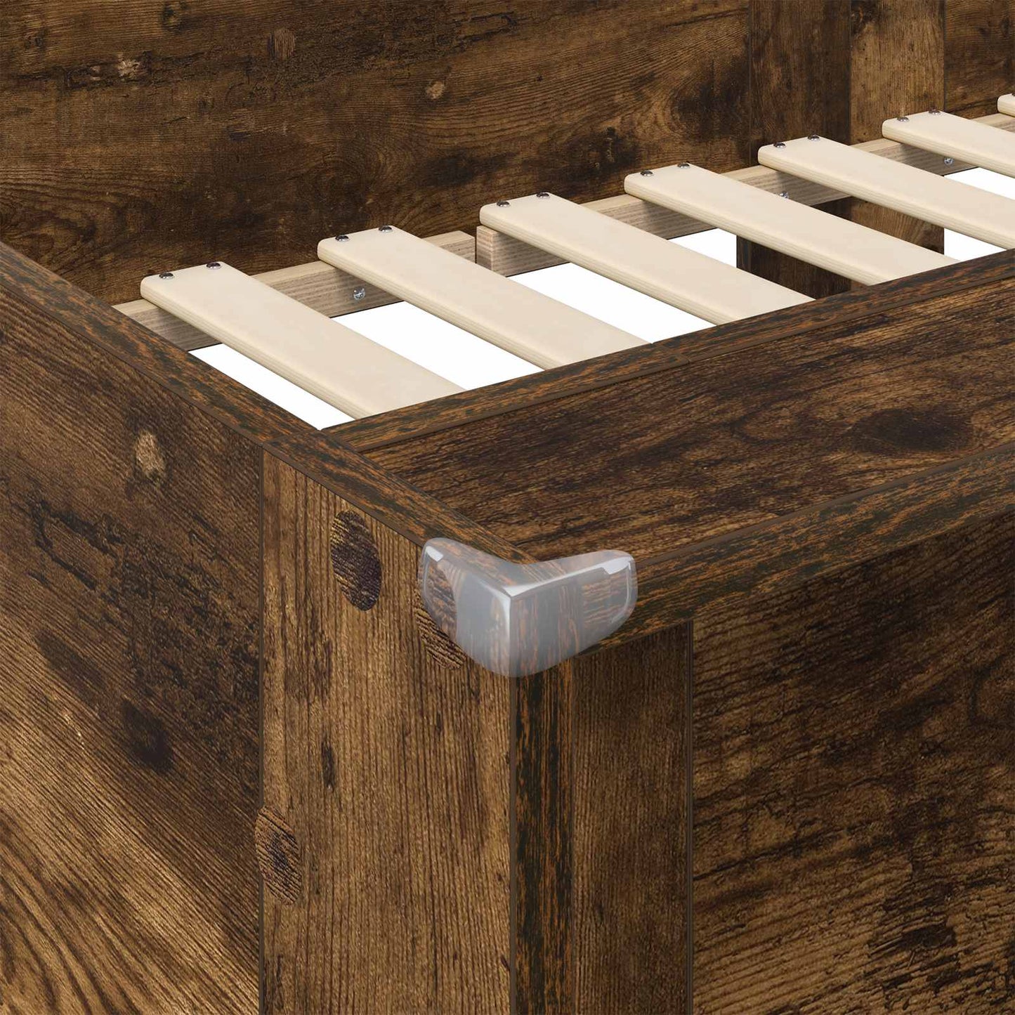 Bunk Bed for Kids Smoked Oak 80 x 200 cm Engineered Wood