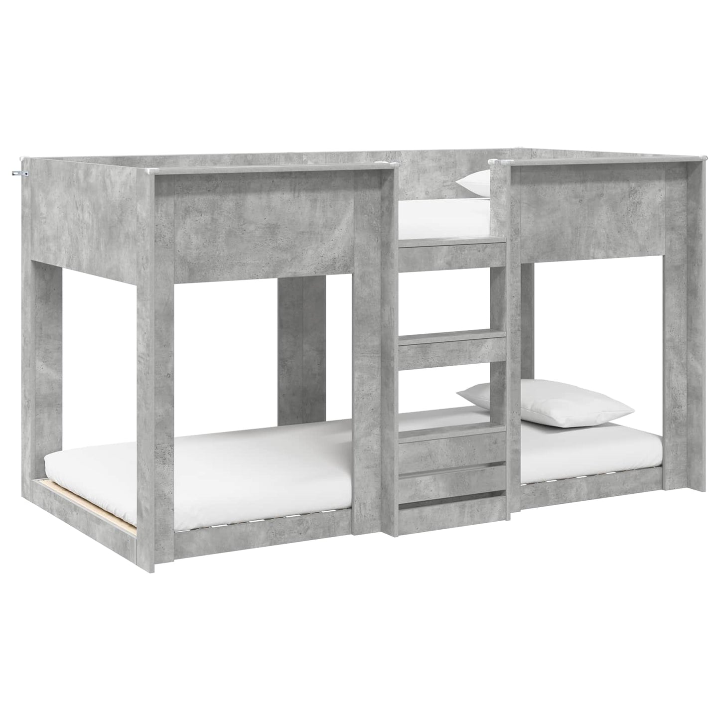 Bunk Bed for Kids Concrete Grey 90 x 200 cm Engineered Wood