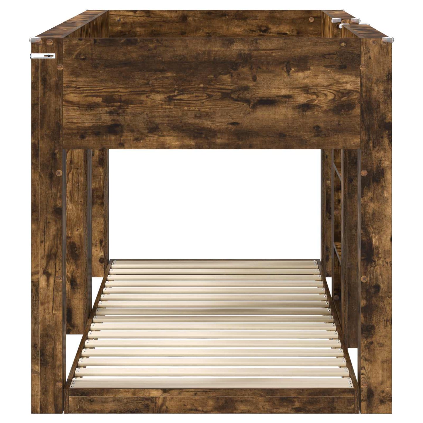 Bunk Bed for Kids Smoked Oak 90 x 200 cm Engineered Wood