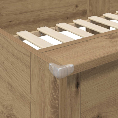 Bunk Bed for Kids Artisan Oak 90 x 200 cm Engineered Wood