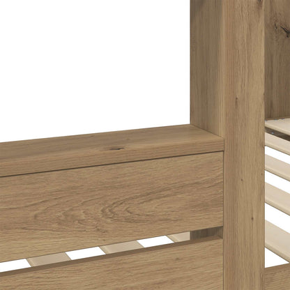 Bunk Bed for Kids Artisan Oak 90 x 200 cm Engineered Wood