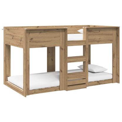 Bunk Bed for Kids Artisan Oak 90 x 200 cm Engineered Wood