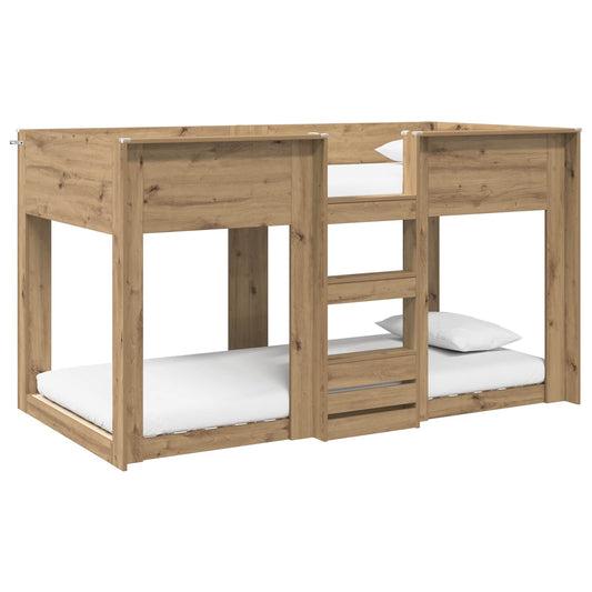 Bunk Bed for Kids Artisan Oak 90 x 200 cm Engineered Wood