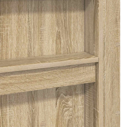 Loft Bed Frame with Desk Sonoma Oak 75 x 190 cm Engineered Wood