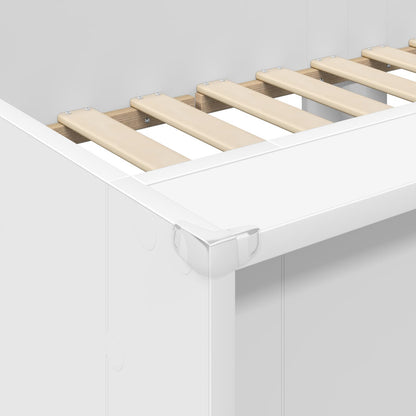 Bunk Bed for Kids White 75 x 190 cm Engineered wood