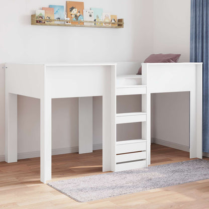 Bunk Bed for Kids White 90 x 190 cm Engineered wood