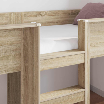Bunk Bed for Kids Sonoma Oak 90 x 190 cm Engineered wood