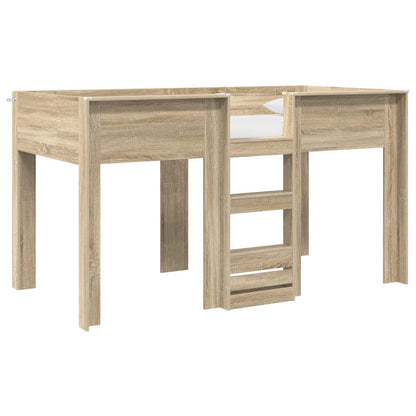 Bunk Bed for Kids Sonoma Oak 90 x 190 cm Engineered wood