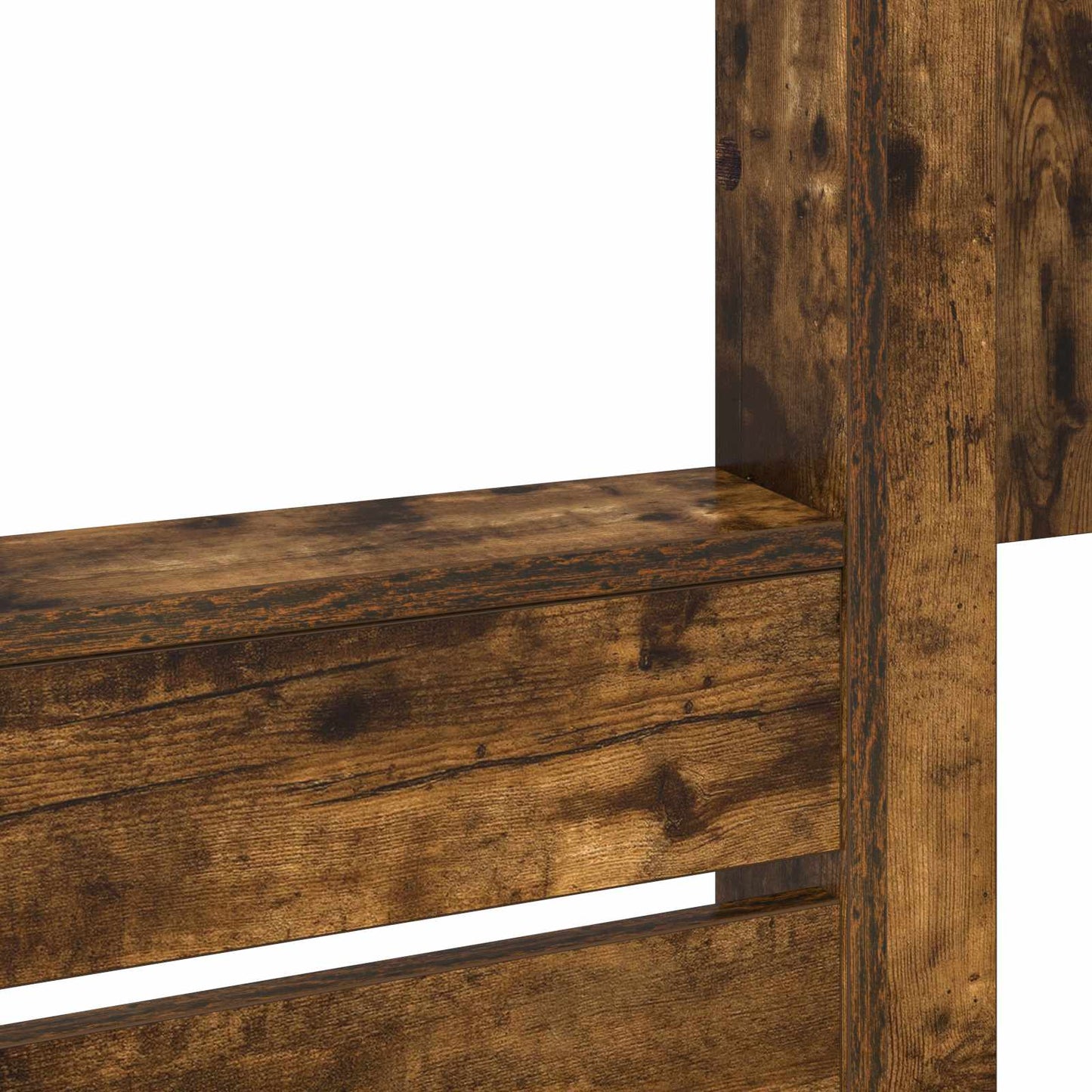 Bunk Bed for Kids Smoked Oak 90 x 190 cm Engineered wood