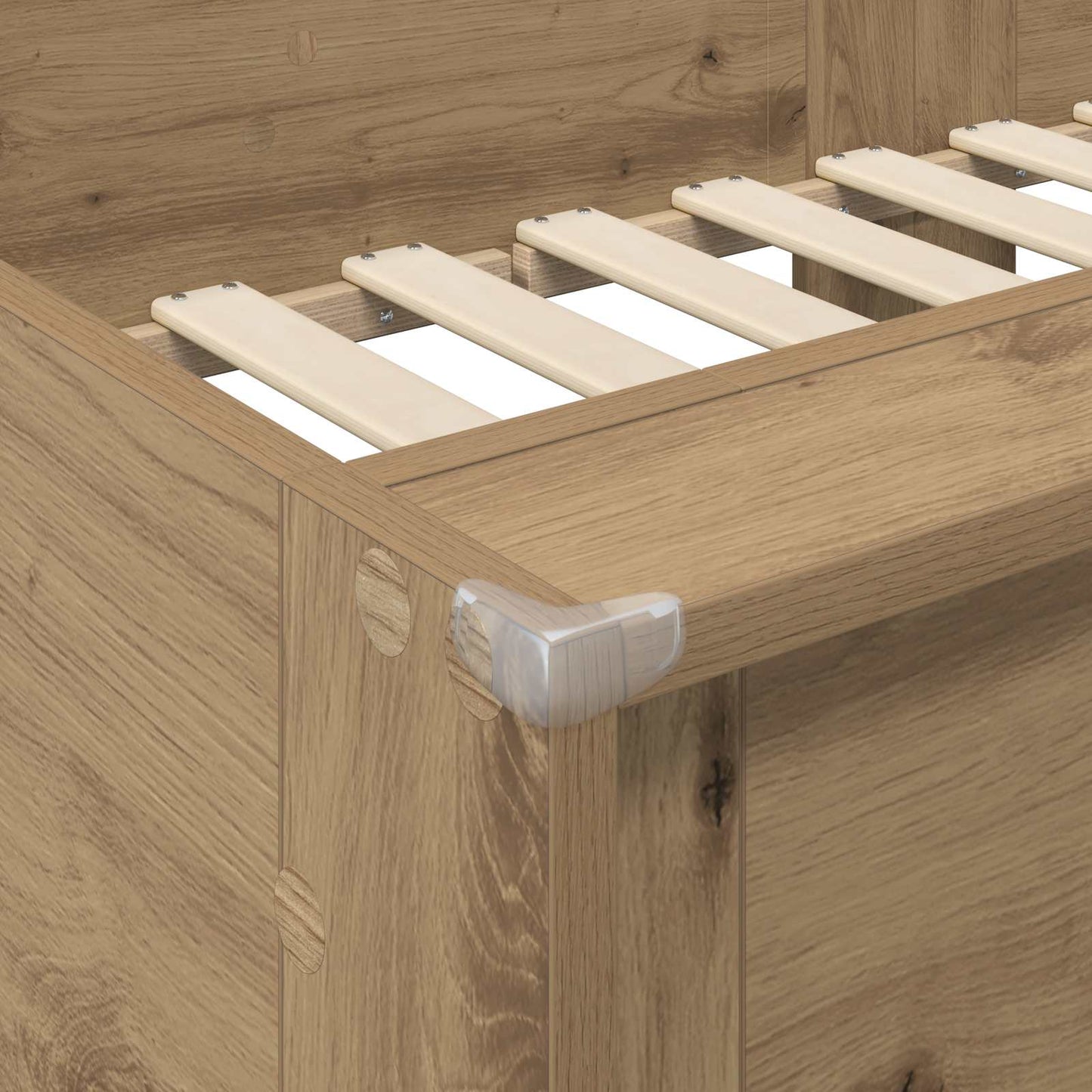 Bunk Bed for Kids Artisan Oak 90 x 190 cm Engineered wood