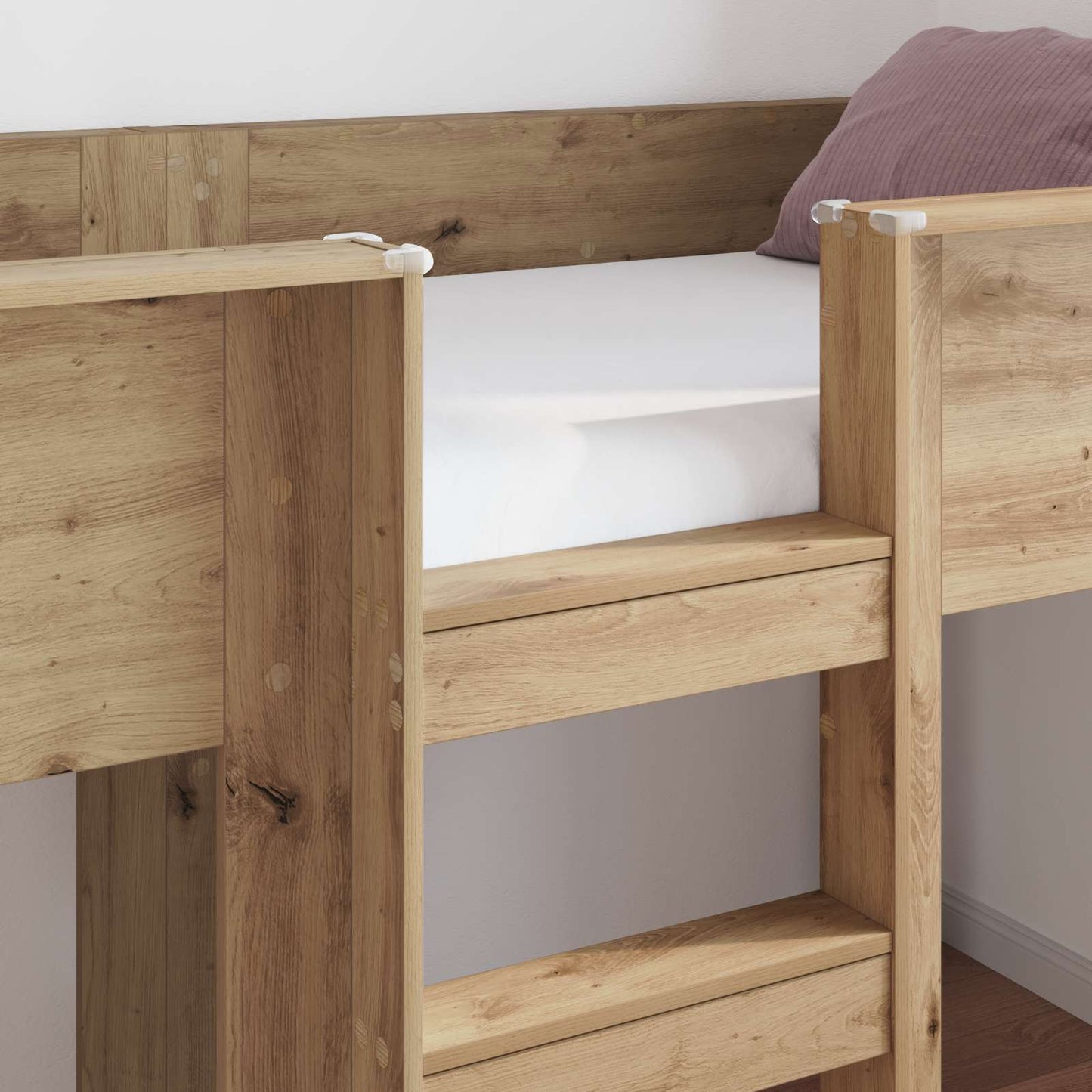 Bunk Bed for Kids Artisan Oak 90 x 190 cm Engineered wood