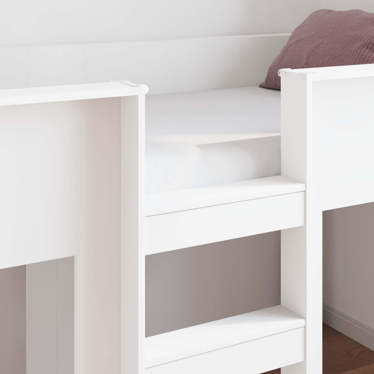 Bunk Bed for Kids White 80 x 200 cm Engineered wood