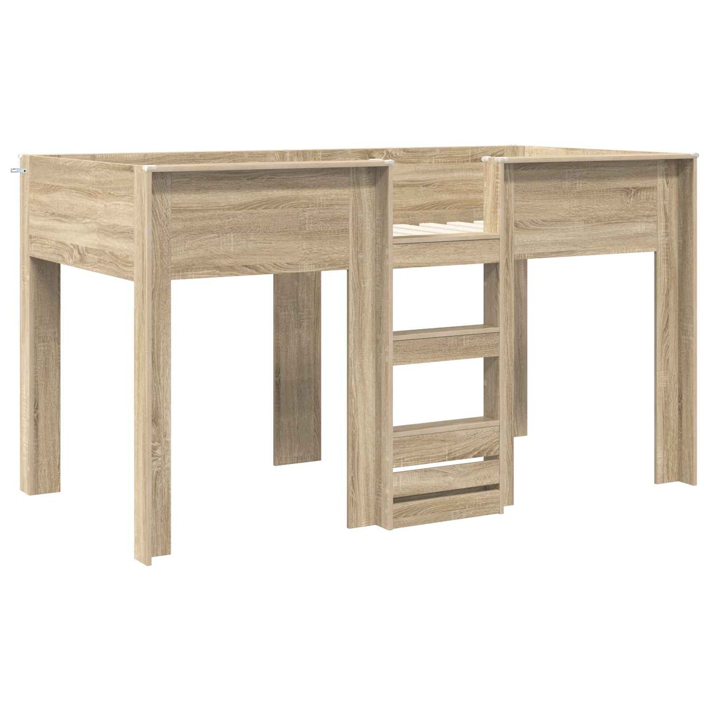 Bunk Bed for Kids Sonoma Oak 80 x 200 cm Engineered wood