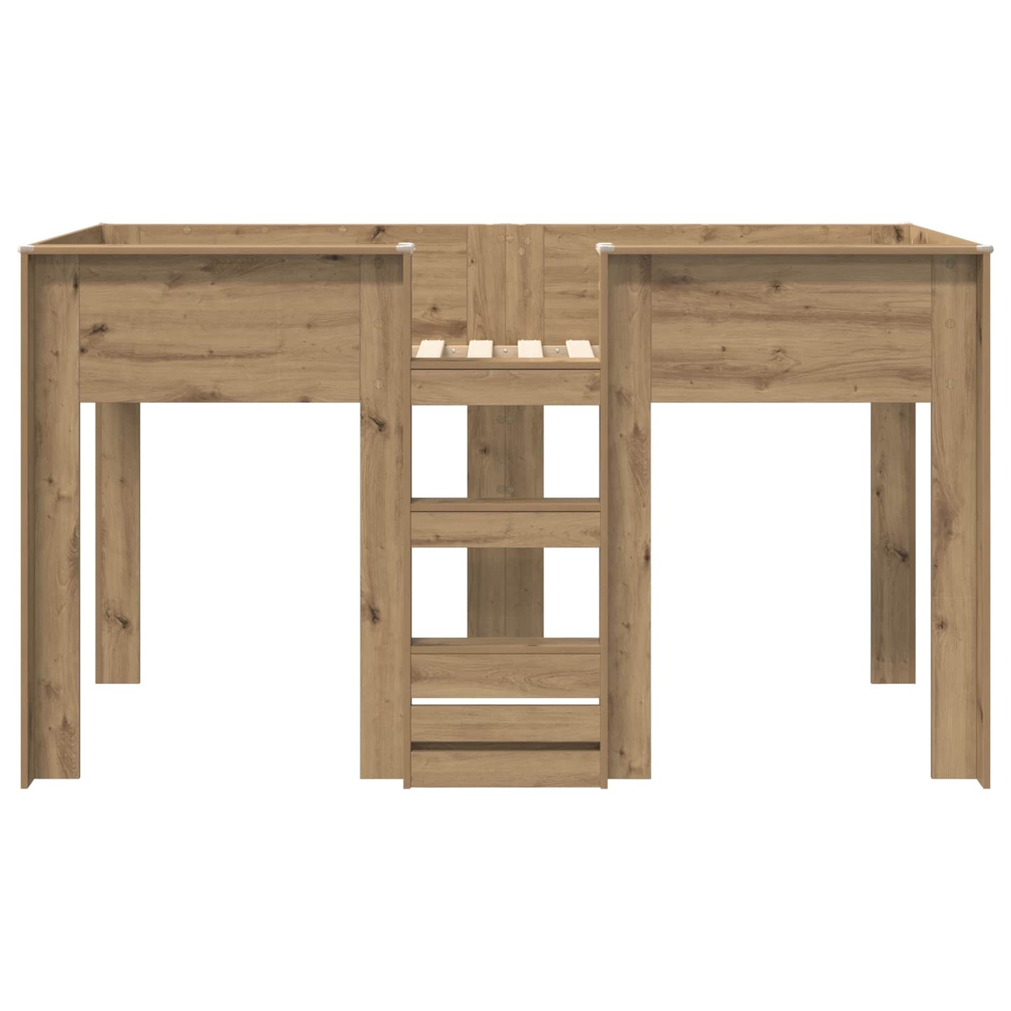 Bunk Bed for Kids Artisan Oak 80 x 200 cm Engineered wood