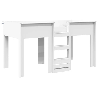 Bunk Bed for Kids White 90 x 200 cm Engineered wood