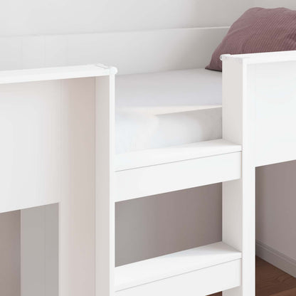 Bunk Bed for Kids White 100 x 200 cm Engineered wood