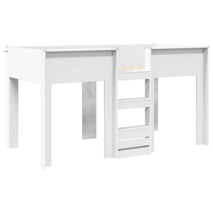 Bunk Bed for Kids White 100 x 200 cm Engineered wood
