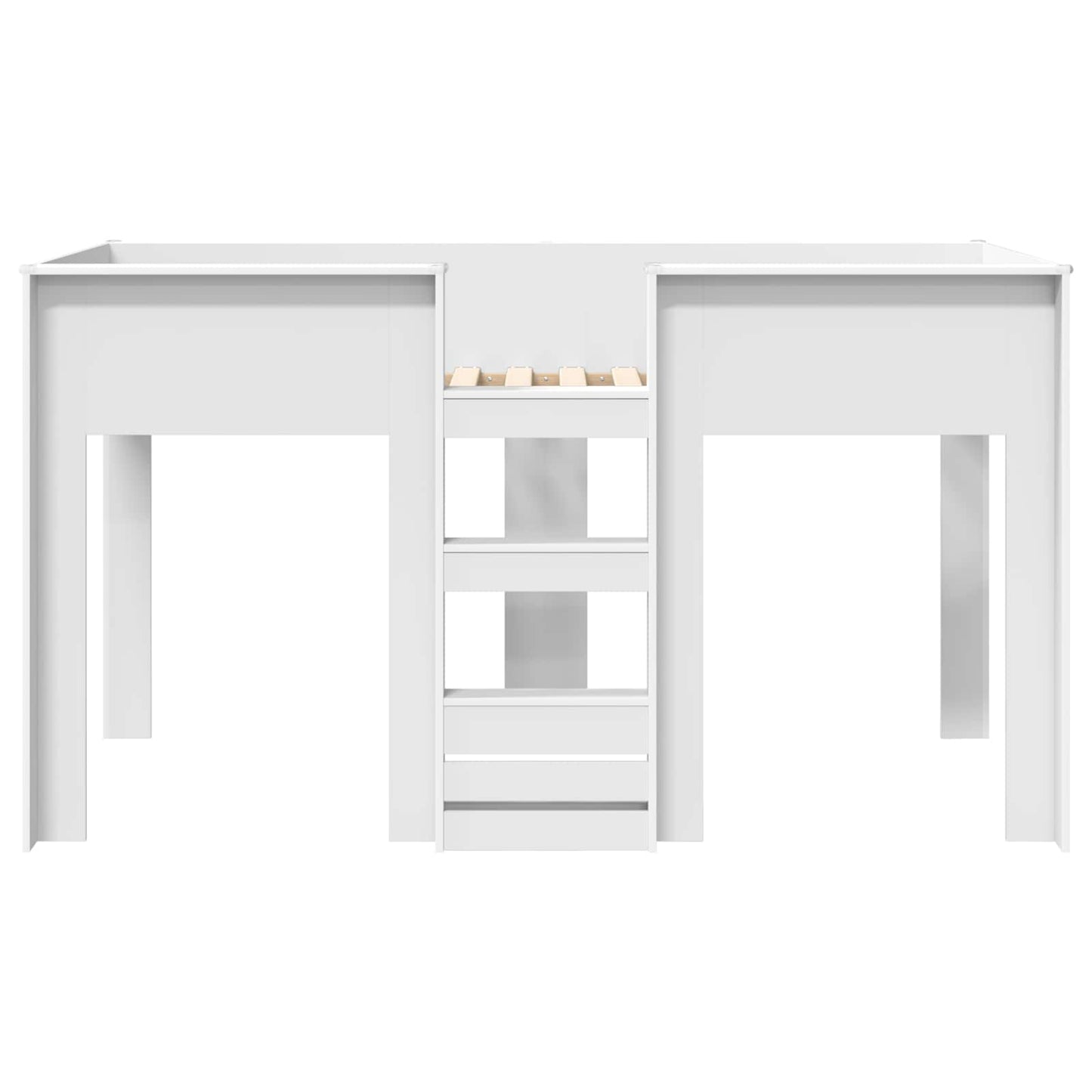 Bunk Bed for Kids White 100 x 200 cm Engineered wood