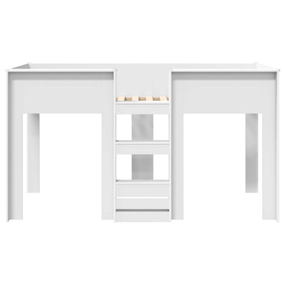 Bunk Bed for Kids White 100 x 200 cm Engineered wood
