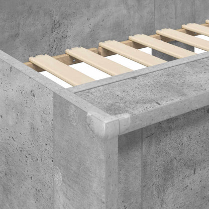 Bunk Bed for Kids Concrete Grey 100 x 200 cm Engineered wood