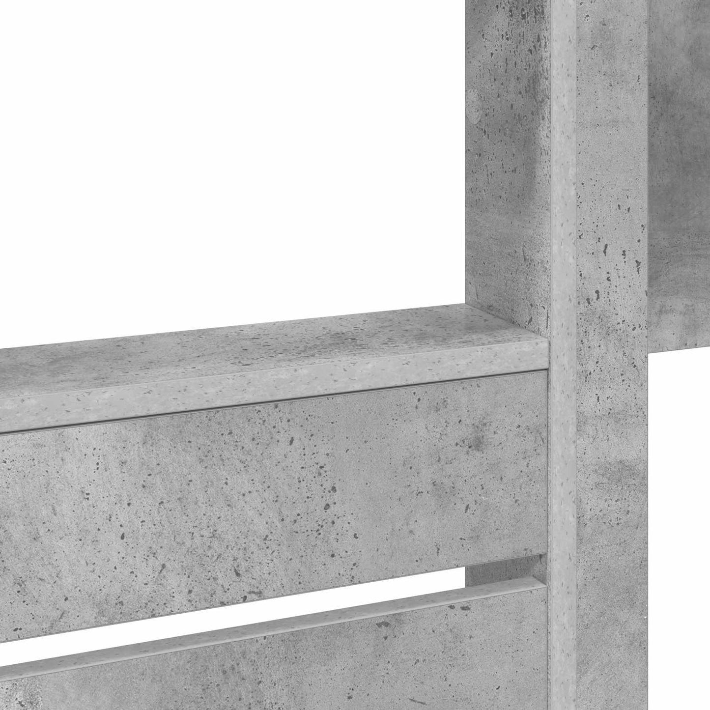 Bunk Bed for Kids Concrete Grey 100 x 200 cm Engineered wood